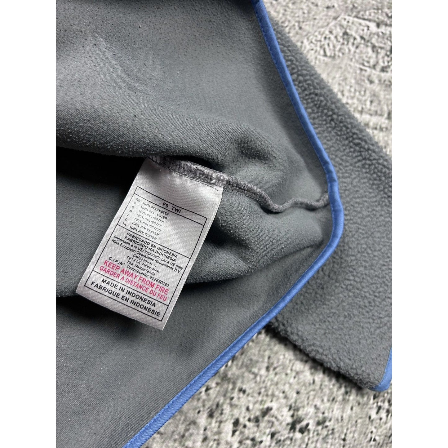 Nike fleece vintage sweatshirt turtleneck grey Y2K