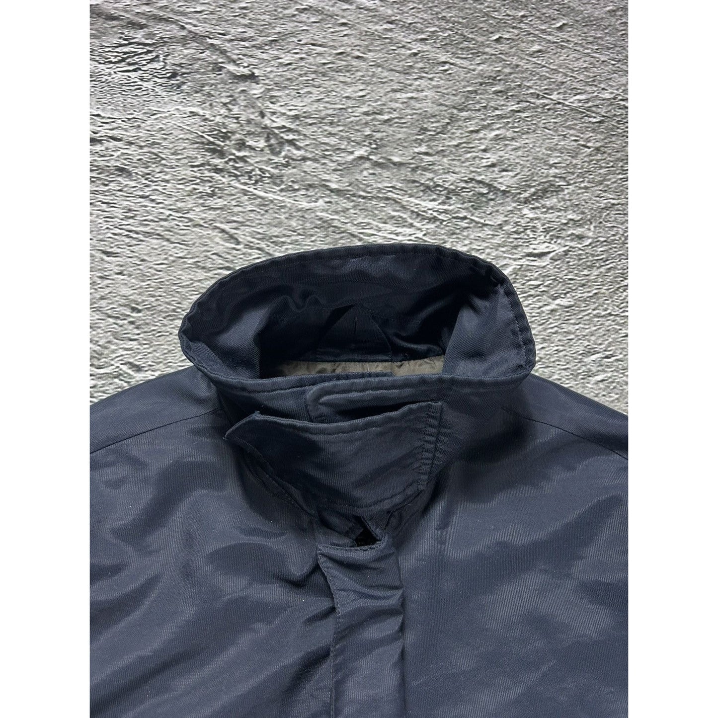 Ermenegildo Zegna Long Coat Microtene navy