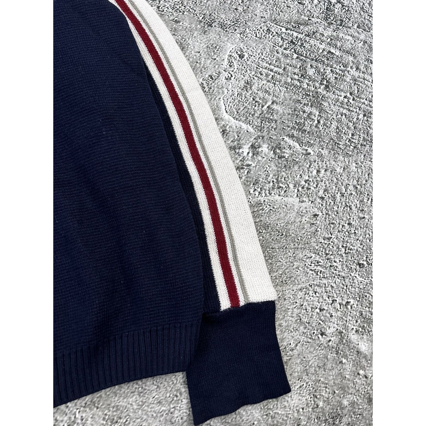 Lacoste sweater multicolor vintage navy beige Sport