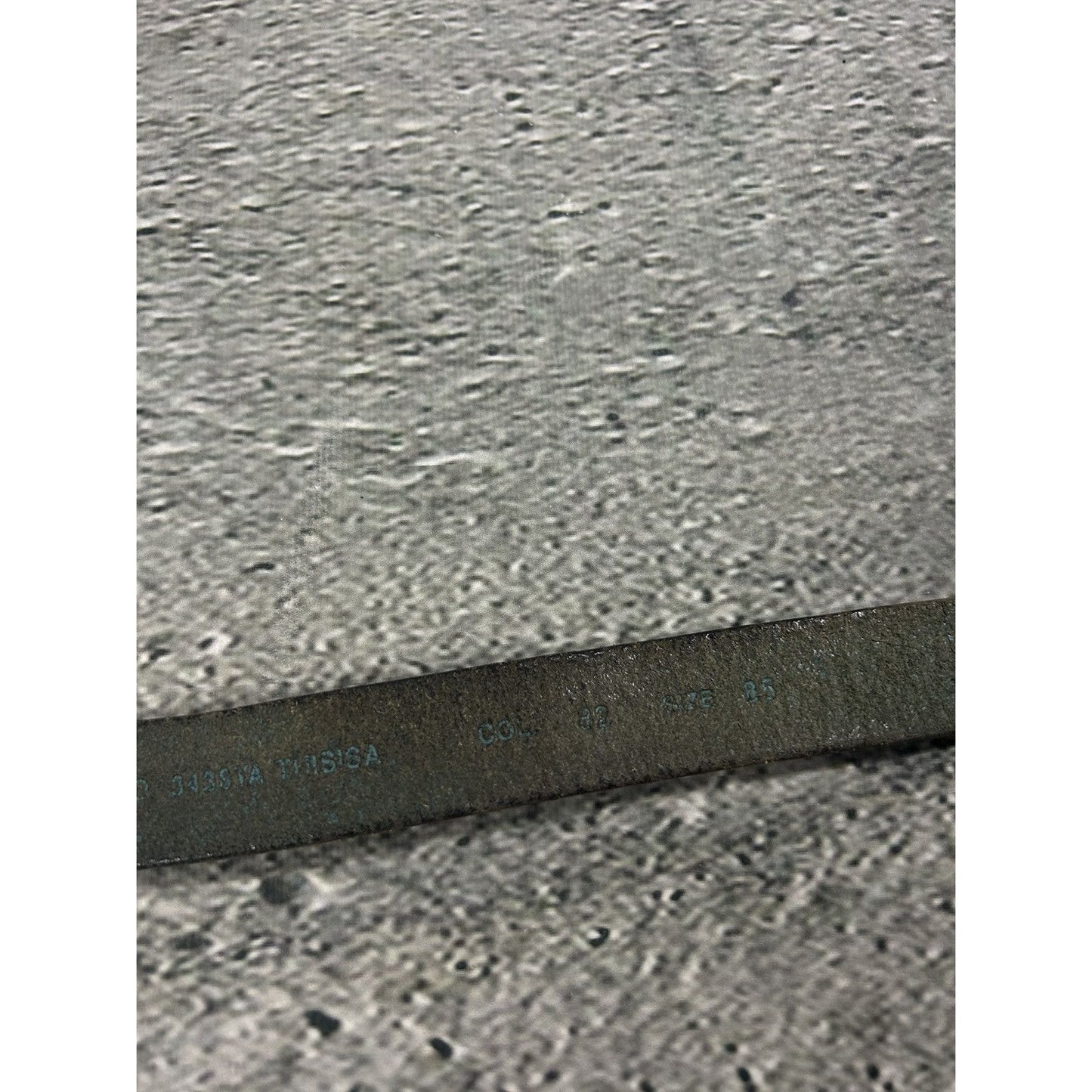 Diesel leather belt big buckle Y2K blue silver