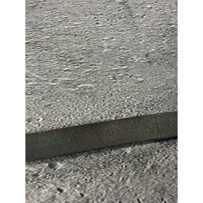 Diesel leather belt big buckle Y2K blue silver