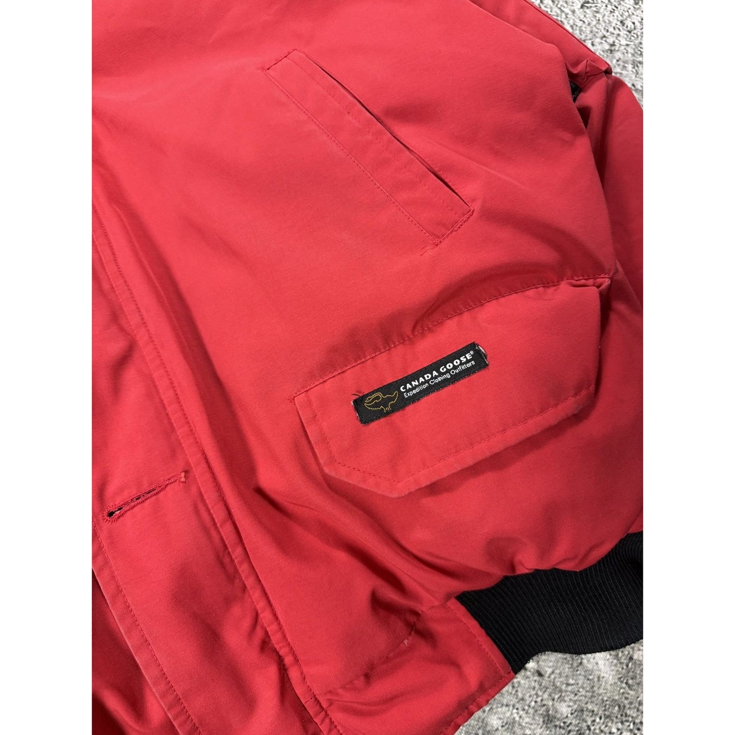 Canada Goose vintage red chilliwack bomber jacket puffer