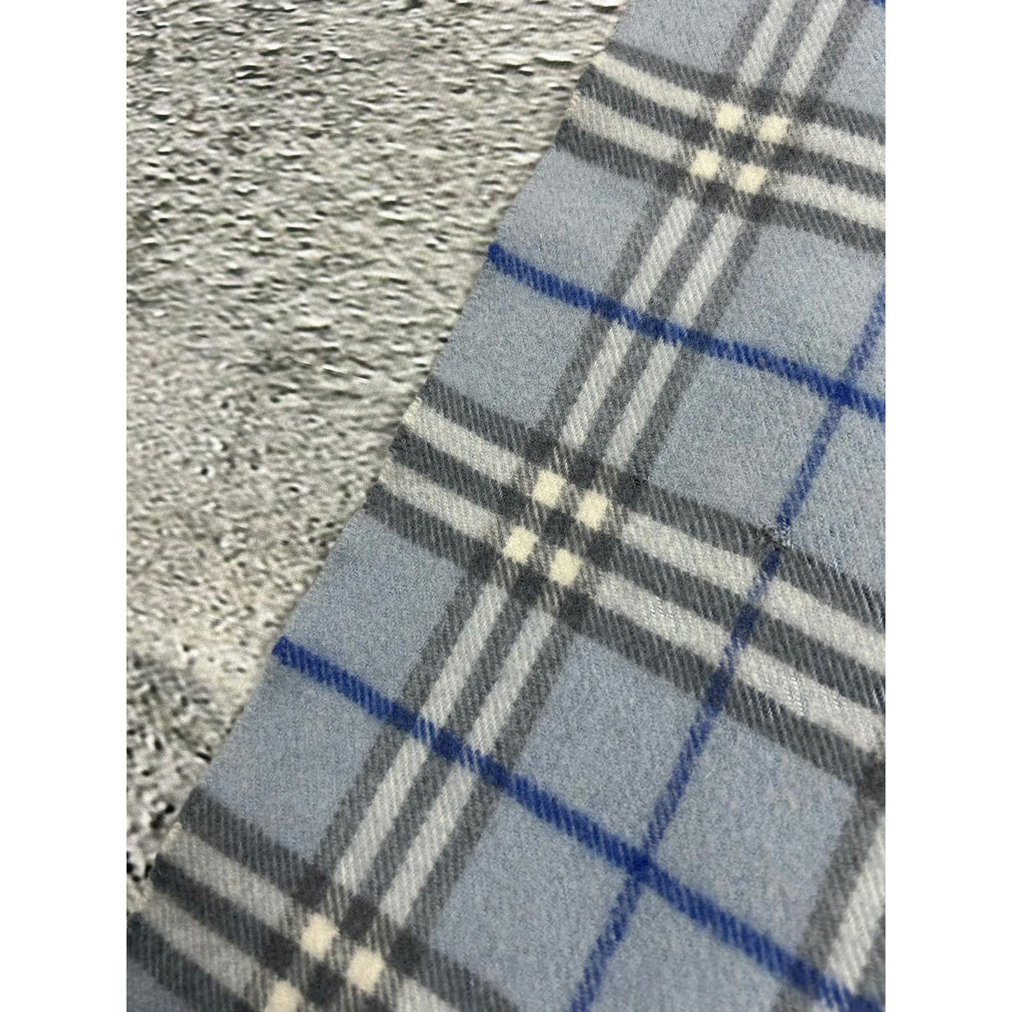 Burberry scarf wool cashmere baby blue nova check