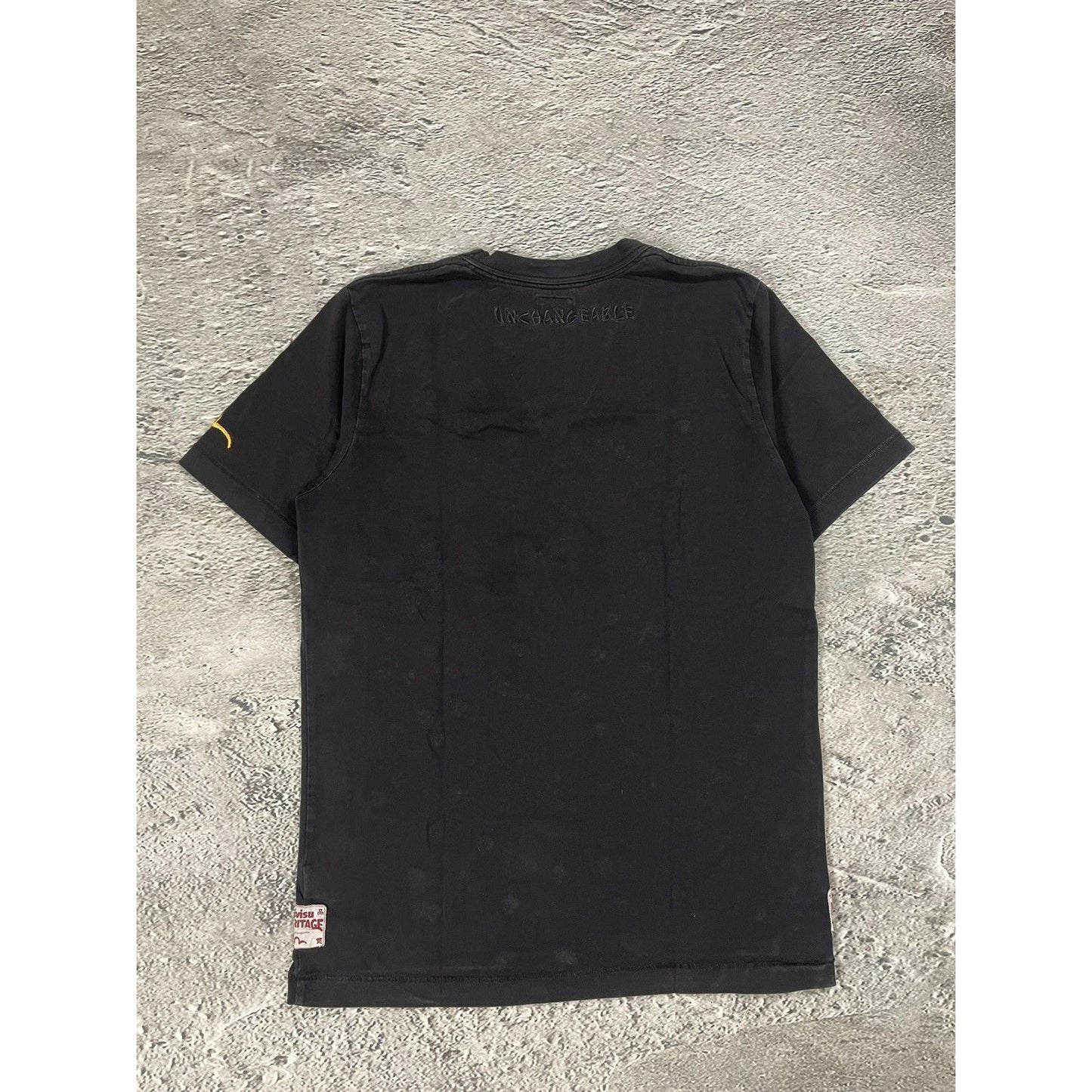 Evisu t-shirt vintage big logo seagull black skulls