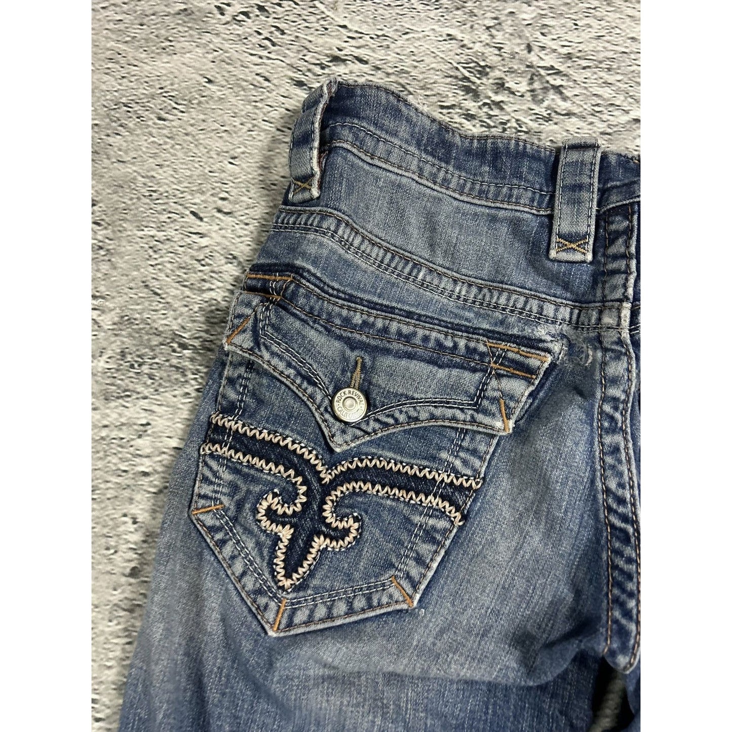 Rock Revival vintage blue jeans Y2K flared Tapy
