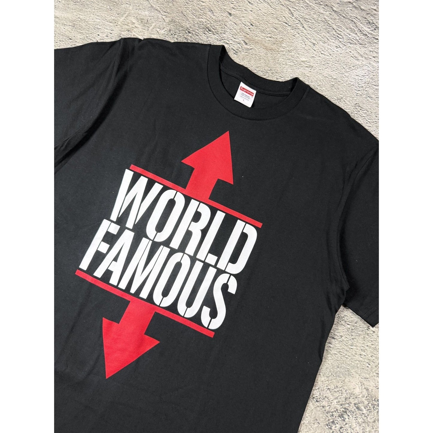 Supreme world famous SS26 t-shirt black