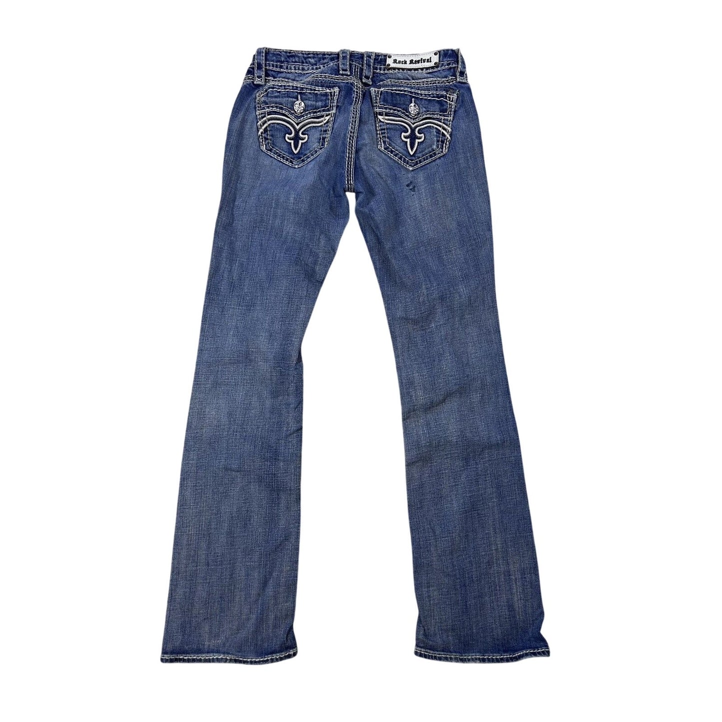 Rock Revival rhinestone jeans Y2K flared bootcut Jamila