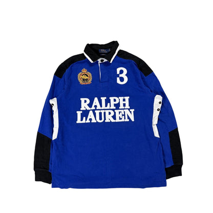 Chief Keef Polo Ralph Lauren longsleeve big logo blue