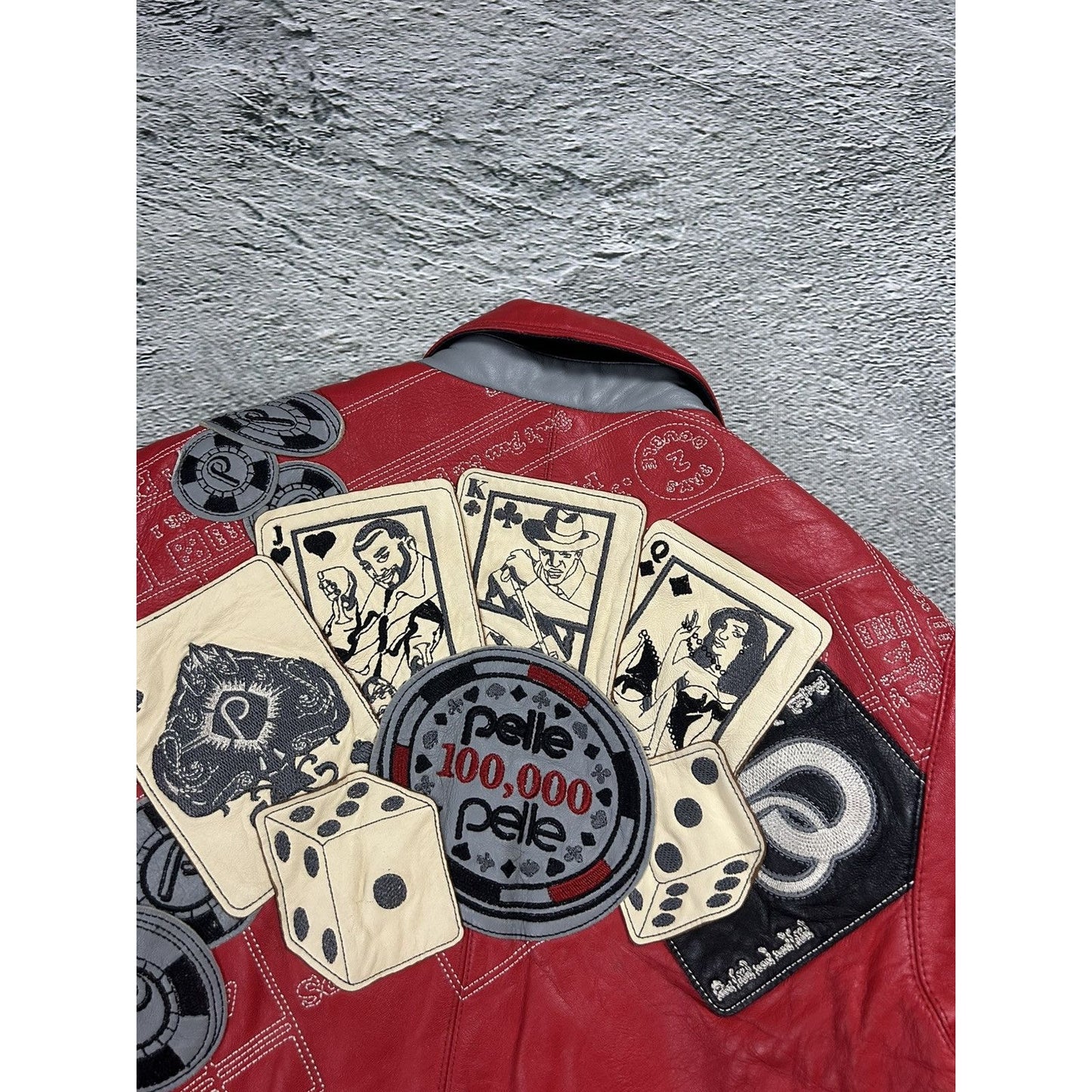 Pelle Pelle leather jacket red casino