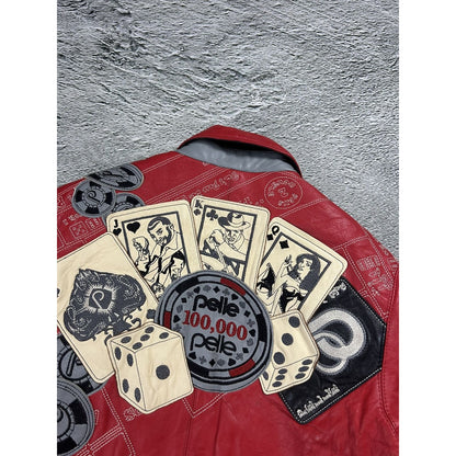 Pelle Pelle leather jacket red casino