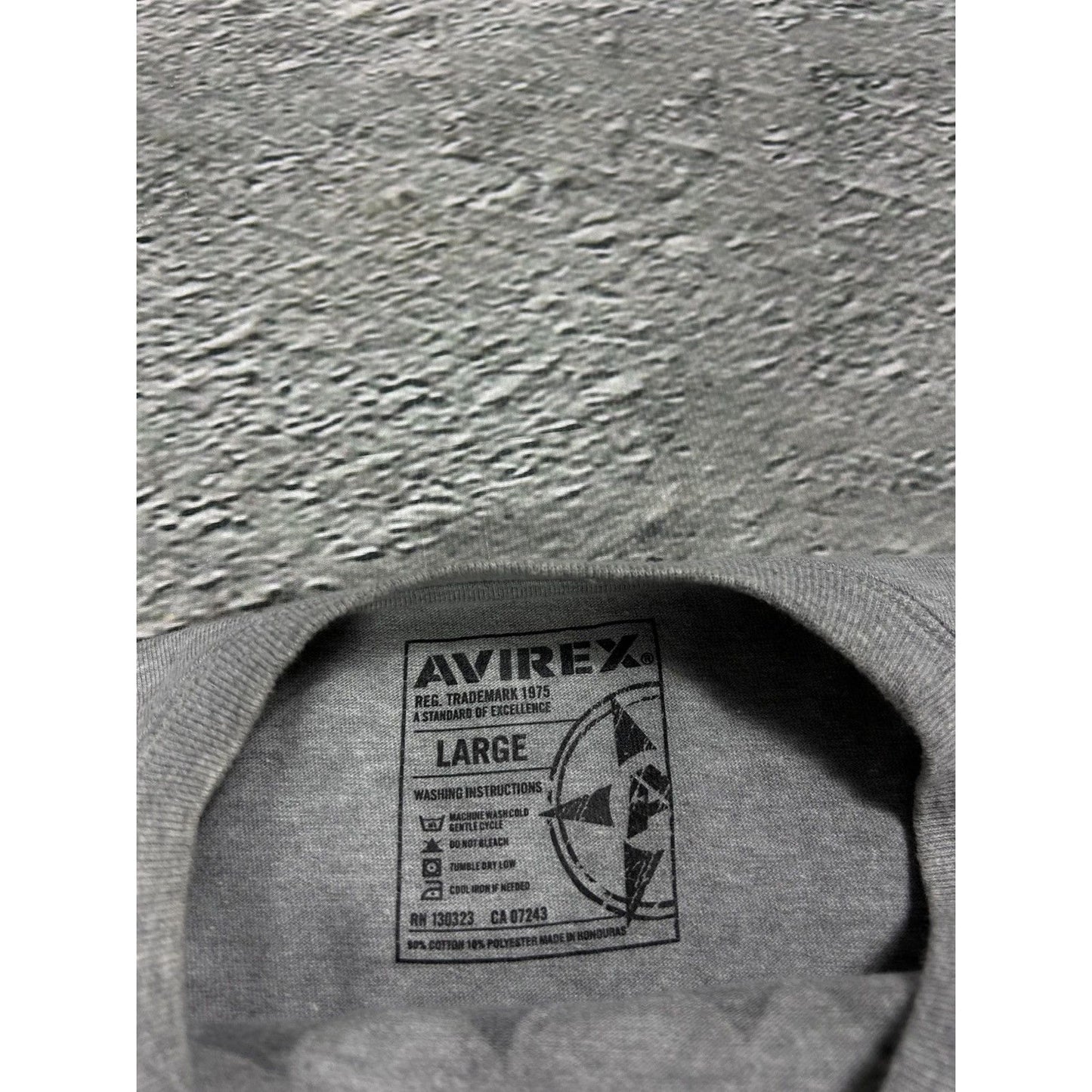 Avirex vintage T-Shirt grey Y2K skeleton motorbike racing