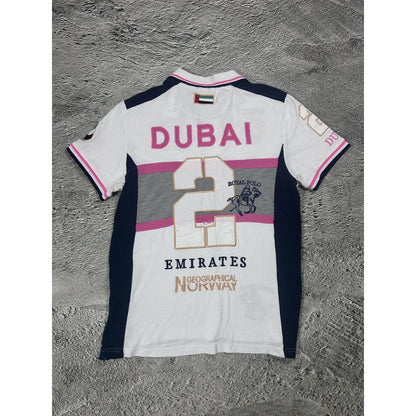 Chief Keef Polo Geografical Norway Dubai T-shirt White pink