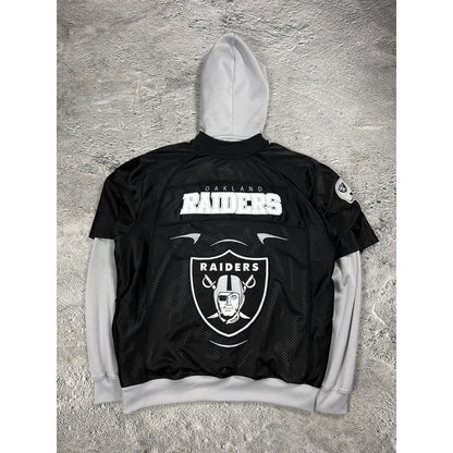 NFL Raiders Orlando hoodie with jersey black grey
