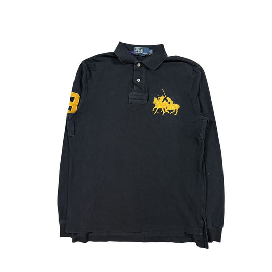 Chief Keef Polo Ralph Lauren big pony longsleeve black gold