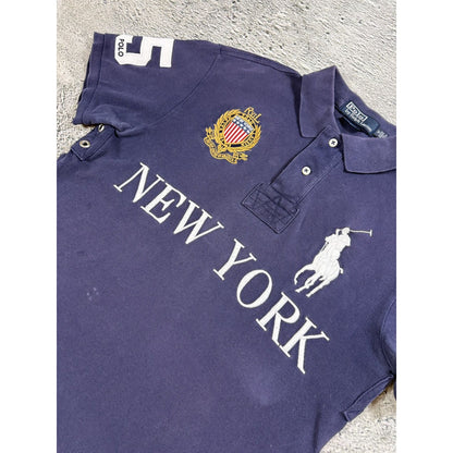 Chief Keef Polo Ralph Lauren New York navy blue Polo T-shirt