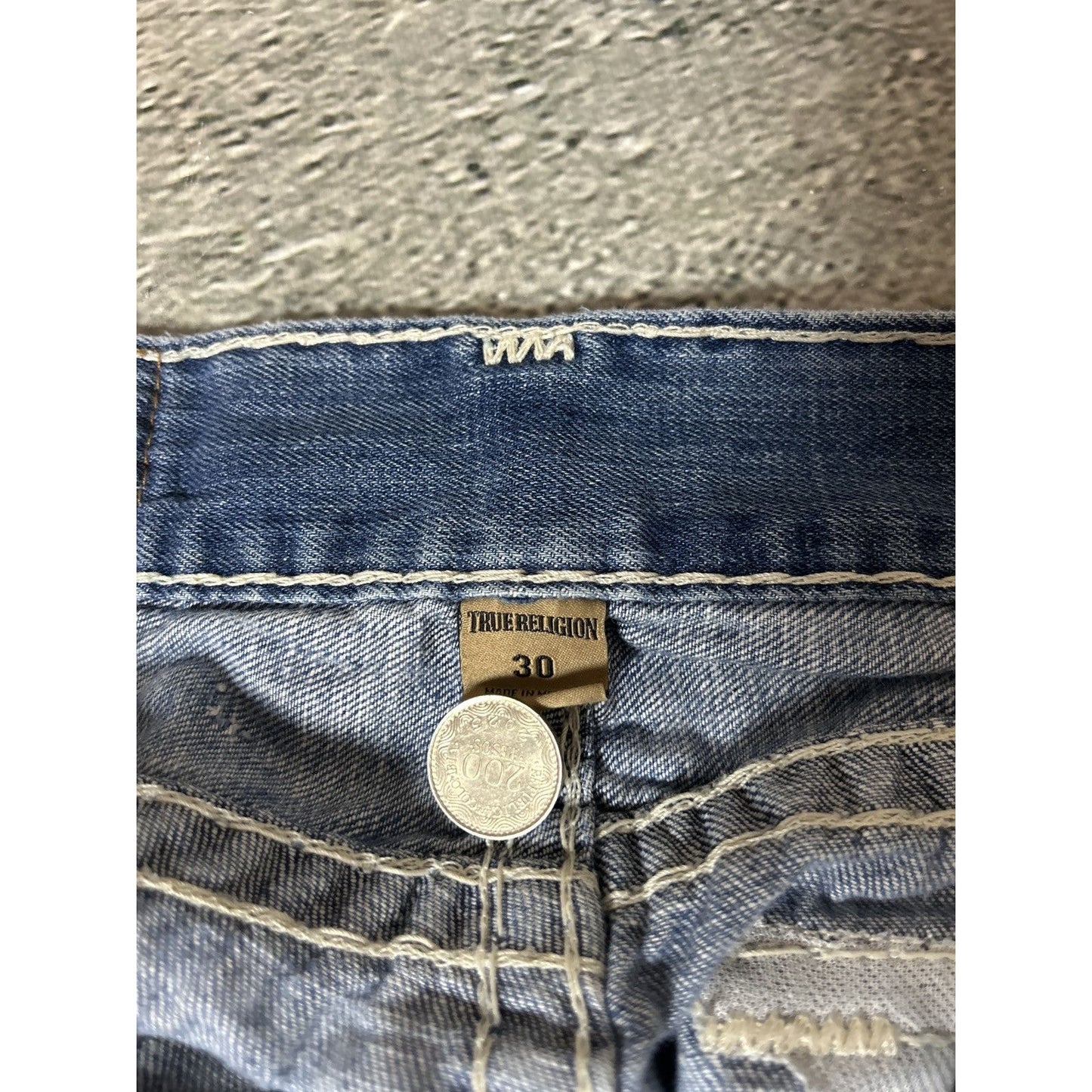 True Religion jeans vintage Ricky denim pants baby blue