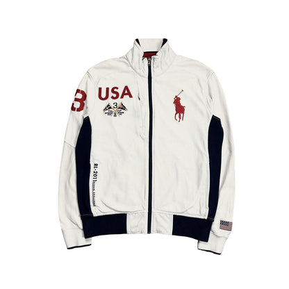 Chief Keef Polo Ralph Lauren zip sweatshirt white USA