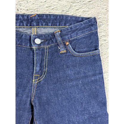 Evisu Donna jeans bootcut heart pink seagull embroidery