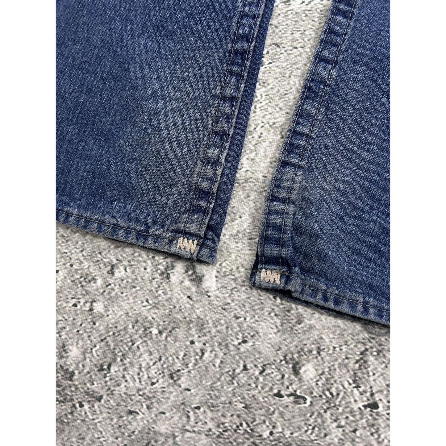 True Religion vintage navy blue jeans Ricky thick stitching