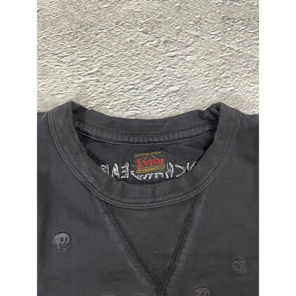 Evisu t-shirt vintage big logo seagull black skulls