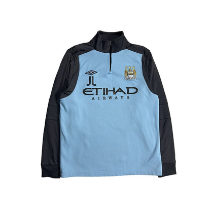 Man City Umbro vintage sweatshirt half zip track Manchester