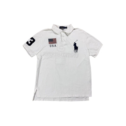 Chief Keef Polo Ralph Lauren white USA polo T-shirt