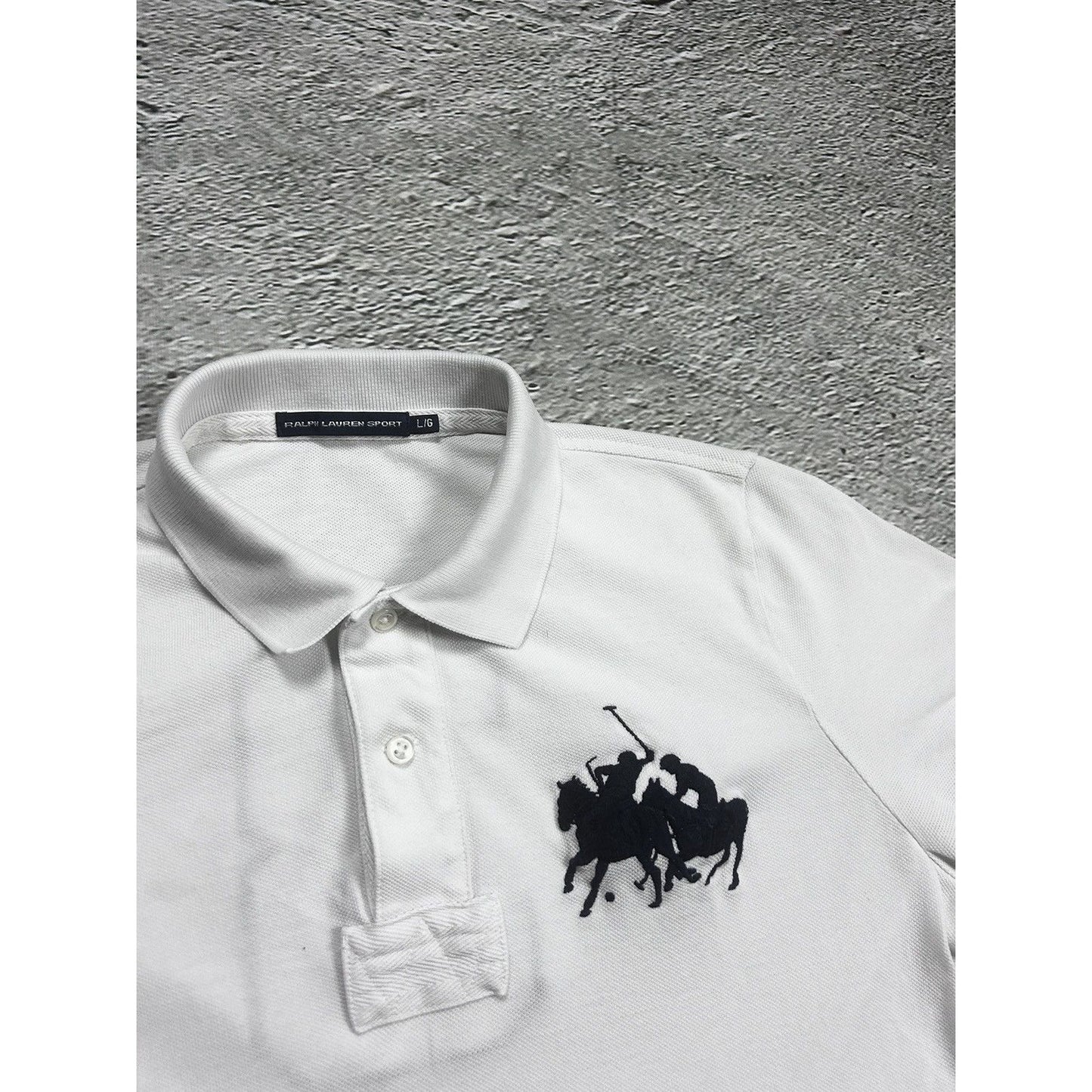 Chief Keef Polo Ralph Lauren Sport vintage white big pony