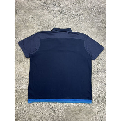 Italy Adidas vintage polo T-shirt navy blue Chief Keef
