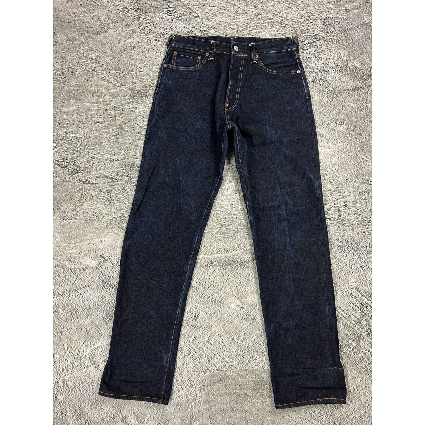 Evisu jeans daicock big logo smile face selvedge denim