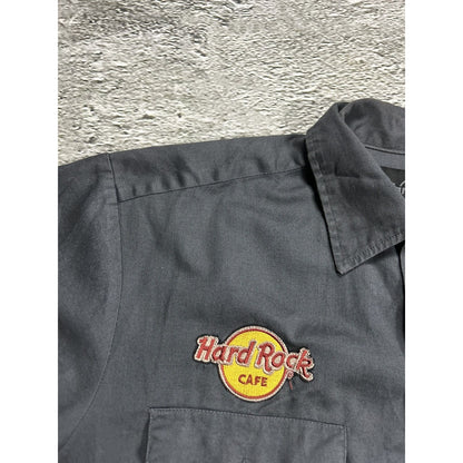 Hard Rock Cafe Barcelona vintage button up shirt patchwork