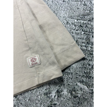 Evisu longsleeve big logo seagull beige white vintage