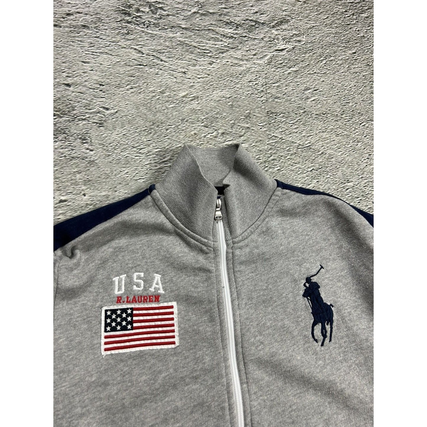 Chief Keef Polo Ralph Lauren zip sweatshirt white USA