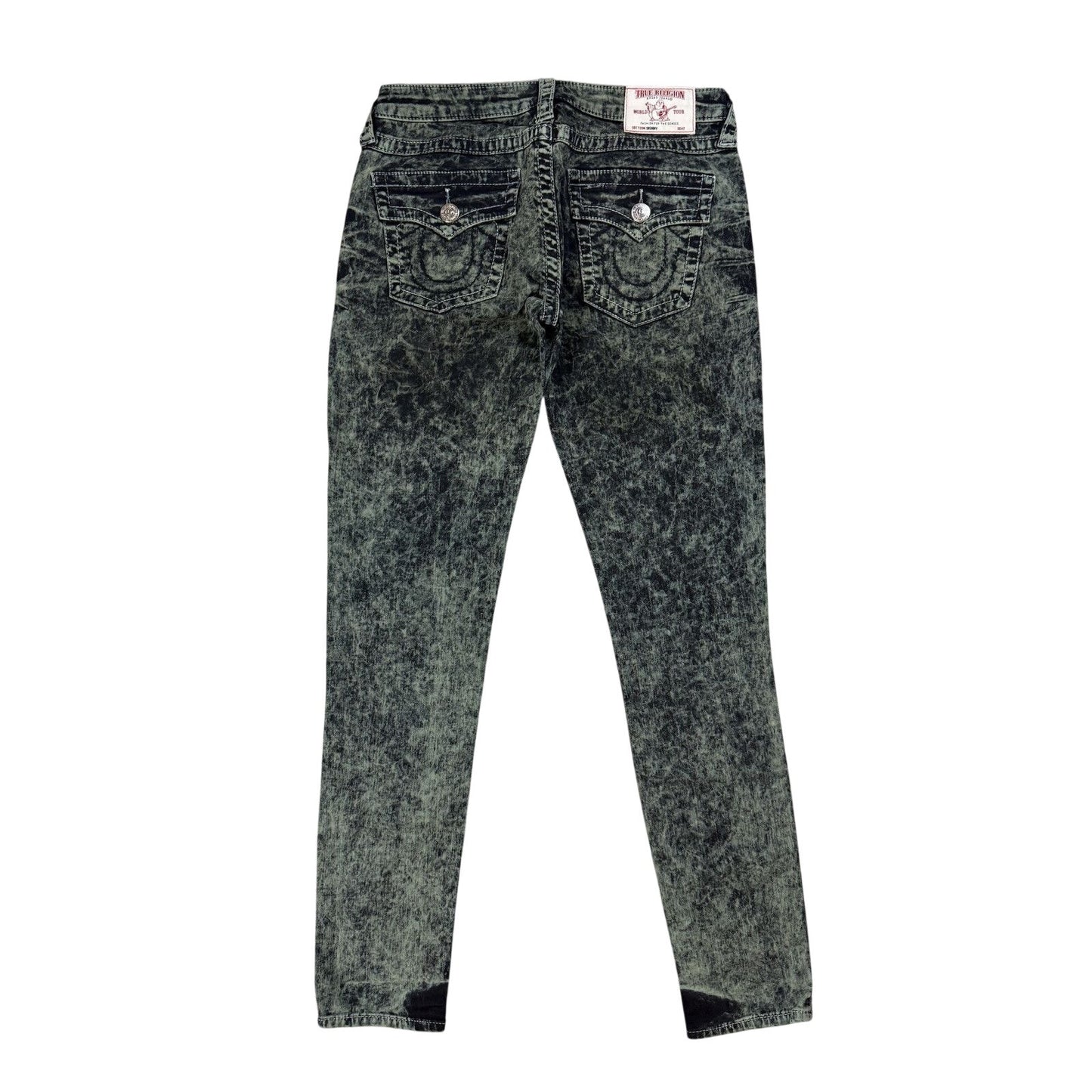 True Religion jeans skinny marble camo khaki green
