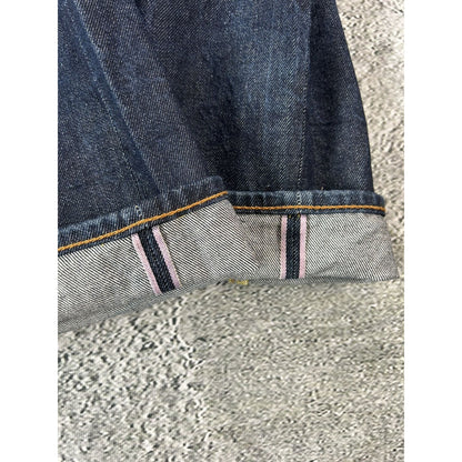 Evisu jeans daicock big logo vintage gradient purple pink