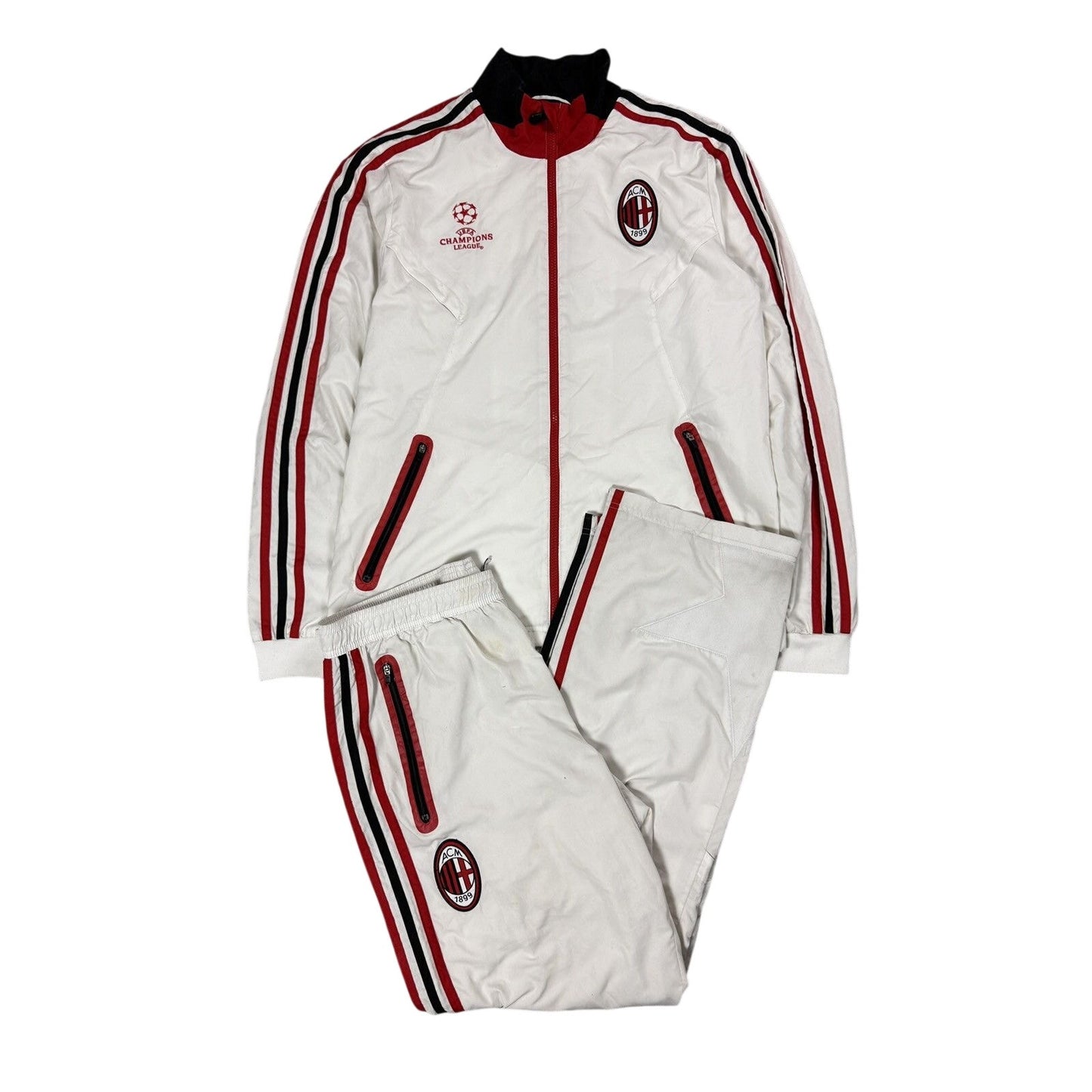 AC Milan Adidas tracksuit white Champions League