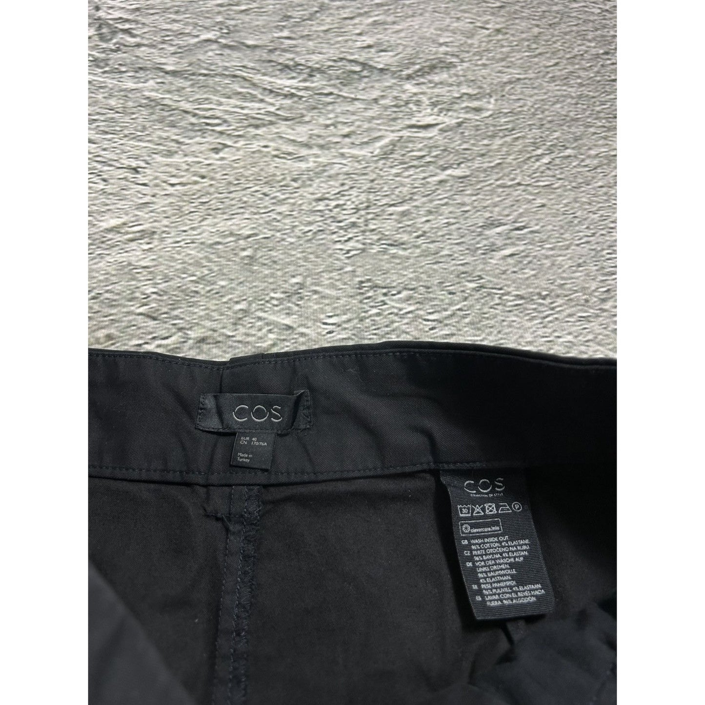 COS Wide Leg Pants black baggy