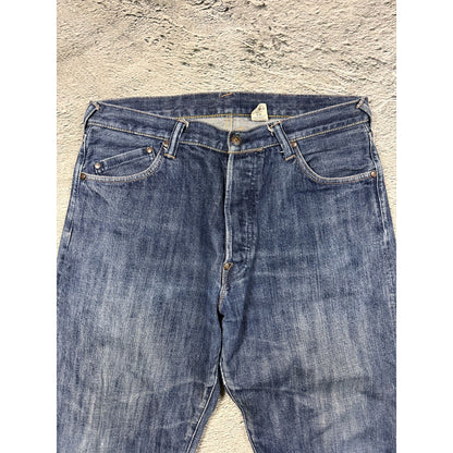 Evisu Yamane jeans vintage design selvedge embroidery cat