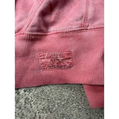 True Religion zip pink hoodie vintage LA rhinestones sherpa