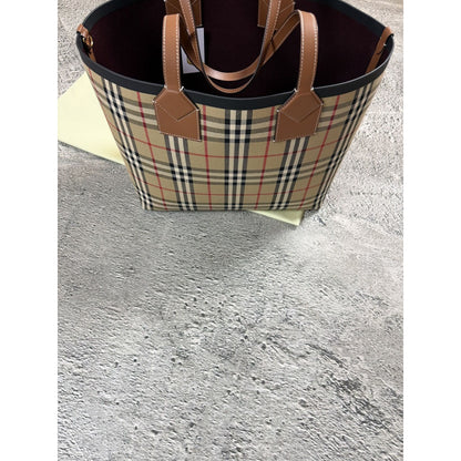Burberry Medium London Nova Check Hand Tote Bag