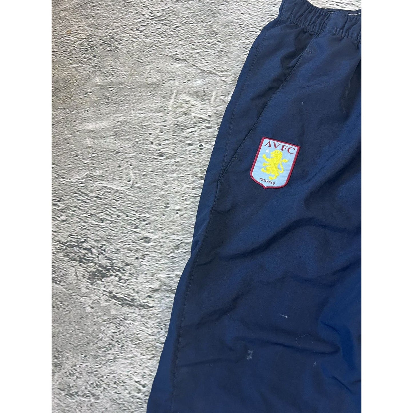 Aston Villa Nike vintage navy nylon track pants parachute