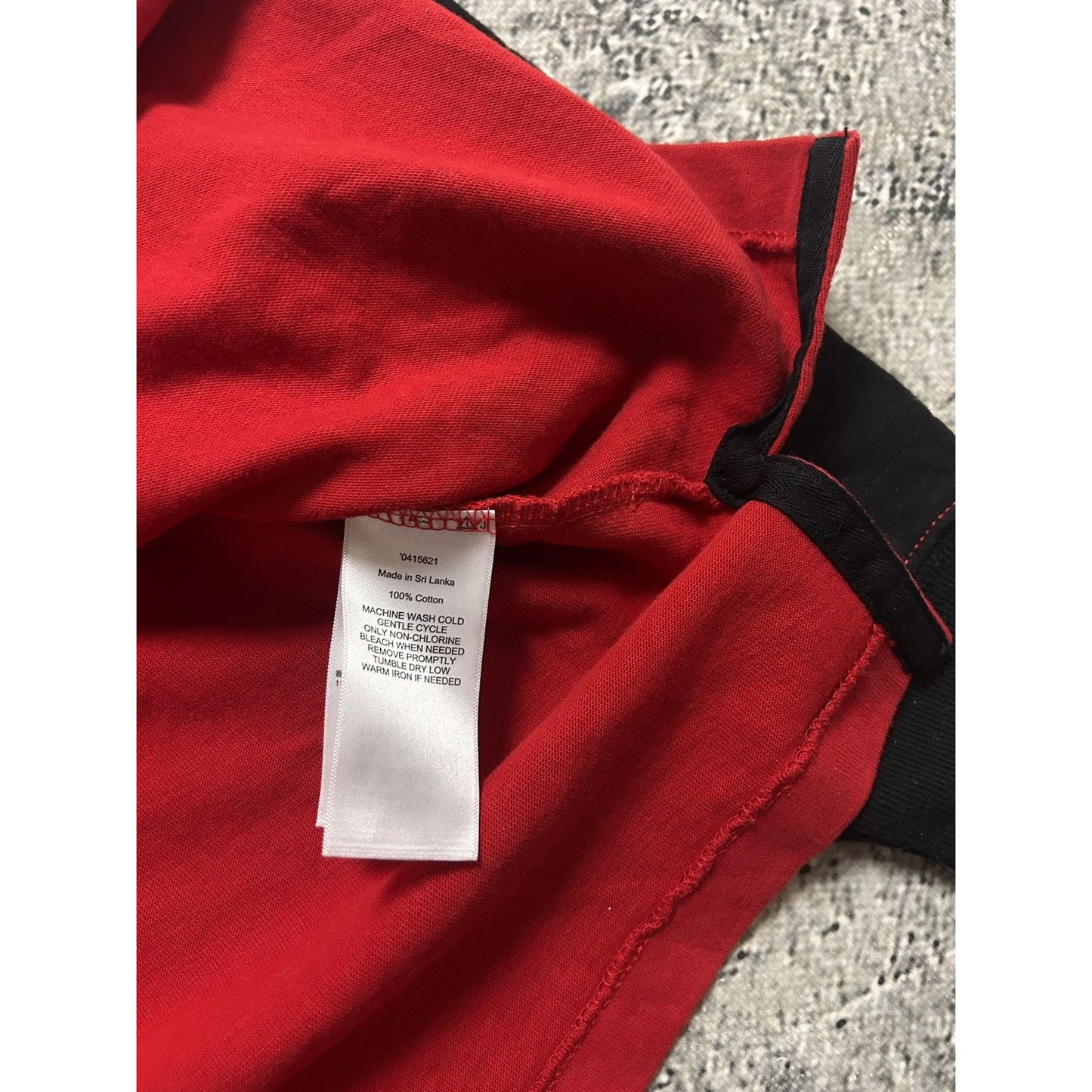 Chief Keef Polo Ralph Lauren longsleeve big logo red white
