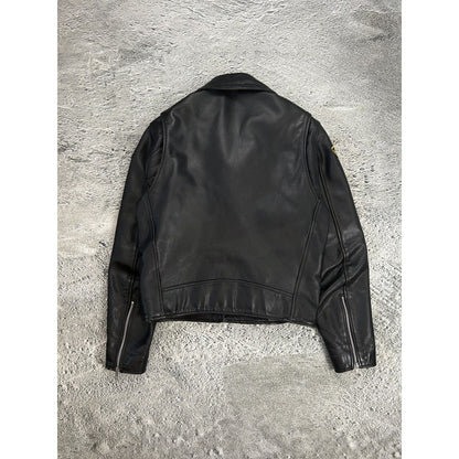 BMW leather Jacket vintage black racing highway Hillbilly
