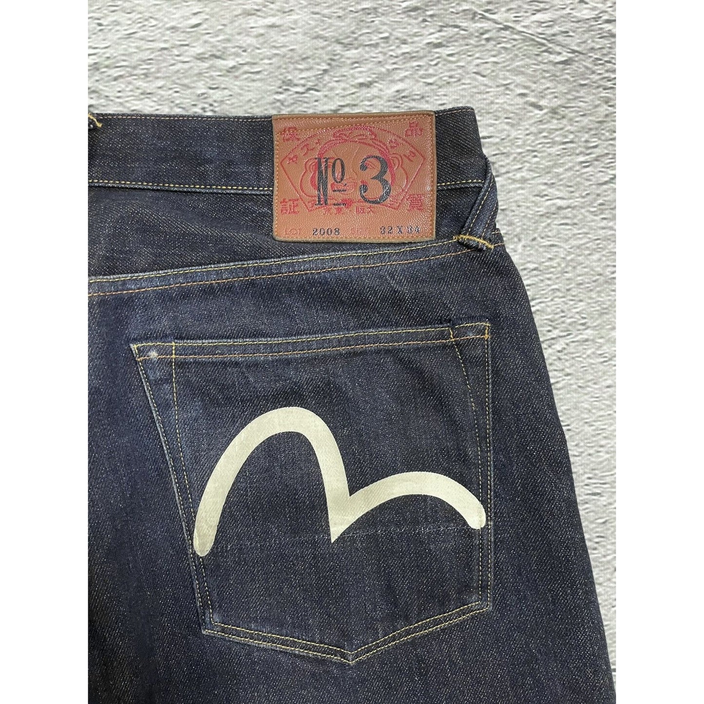 Evisu skull seagulls vintage navy jeans