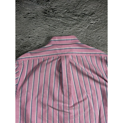 Polo Ralph Lauren pink shirt button up longsleeve striped
