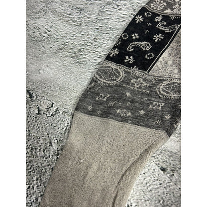 Diesel sweater linen paisley vintage avant garde abstract