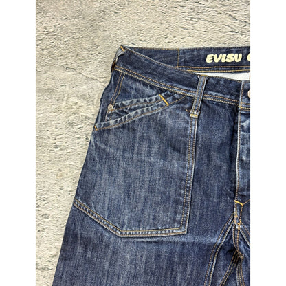 Evisu jeans vintage denim pants cargo blue Y2K