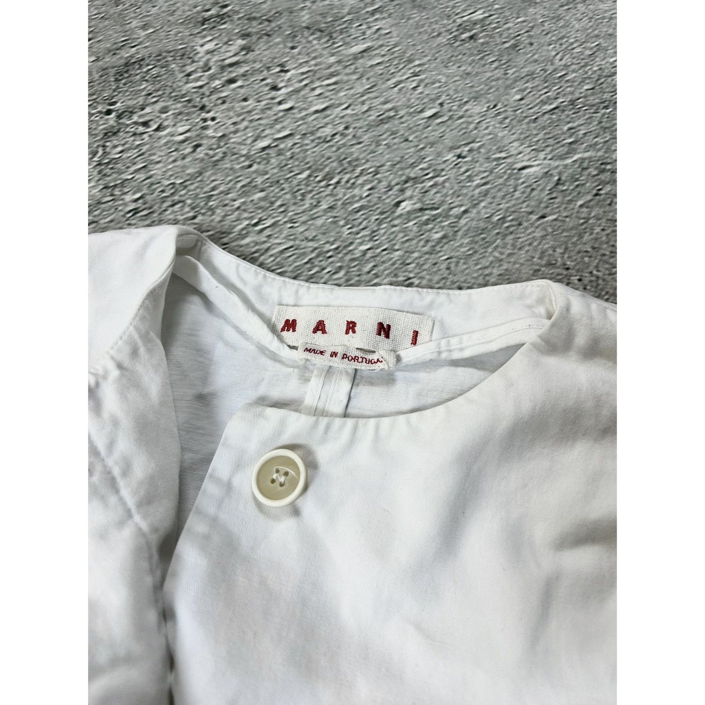 Marni jacket white boxy fit button up