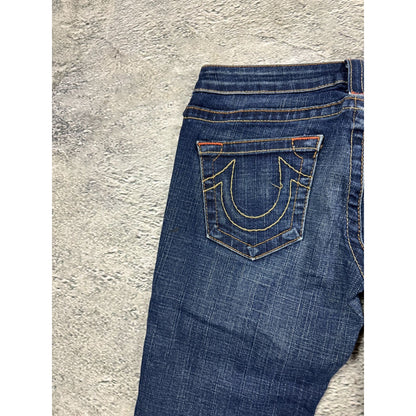 True Religion vintage skinny jeans slim Stella stitching