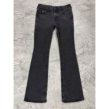 True Religion bootcut jeans black thick stitching Y2K Becca