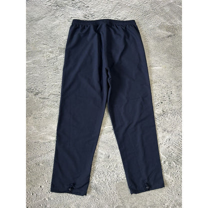 Adidas vintage navy track pants small logo 2000s drill Y2K